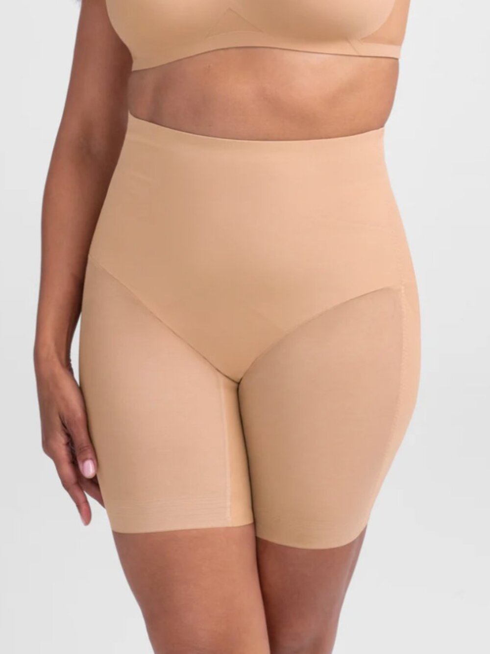 HoneyLove Mid Waist Short Shapewear Shorts SMALL SAND